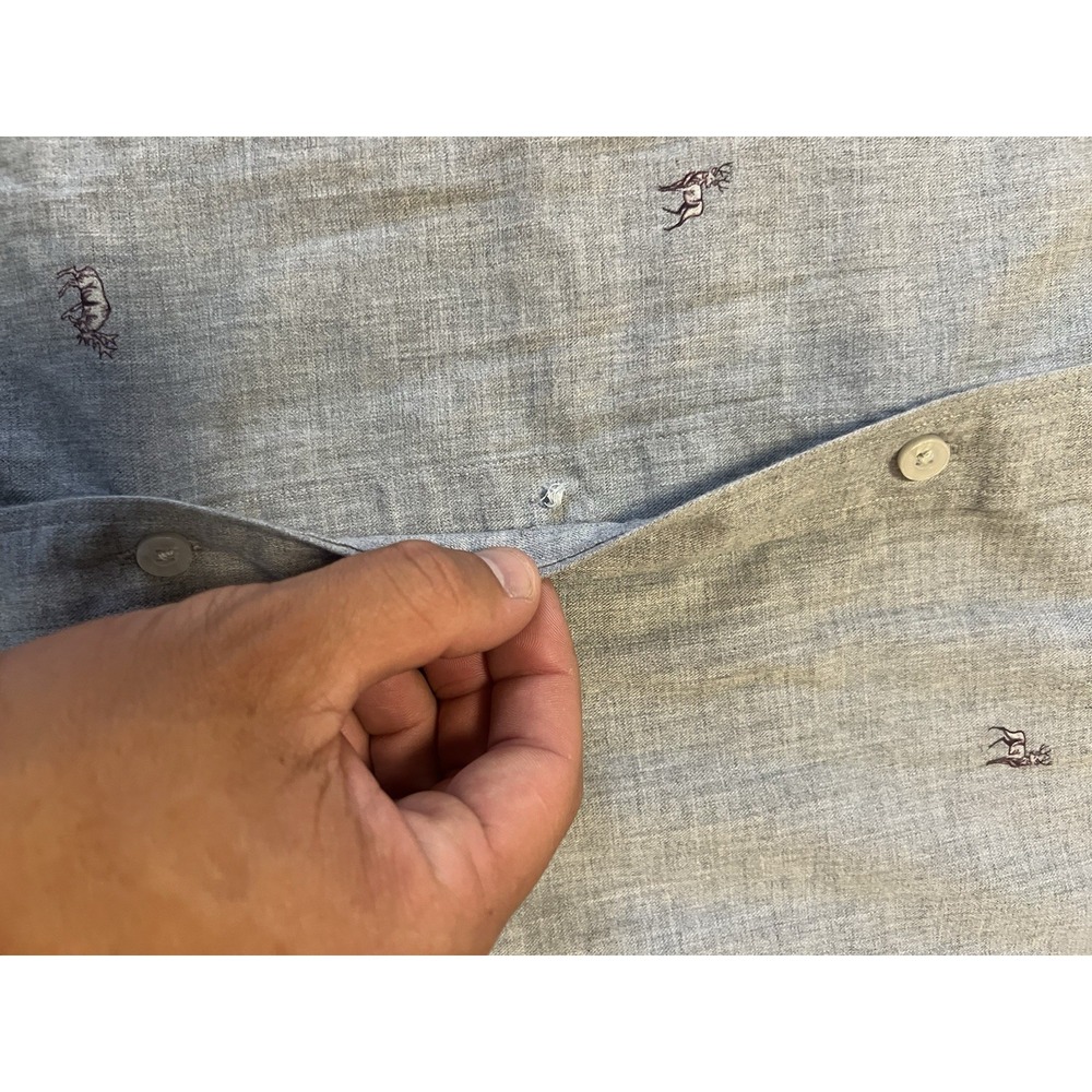 Untuckit Mens Shirt Large Pastora Long Sleeve Button Down Deer print hunting - Picture 6 of 10
